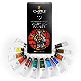 Best Paint For Canvas - Buyer's Guide 16 Castle Art Supplies Acrylic Paint Set 12 Colors for Beginners,...