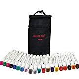 Best Paint For Canvas - Buyer's Guide 21 Fabric Markers Permanent 20 Pack premium quality MINIMAL BLEED...